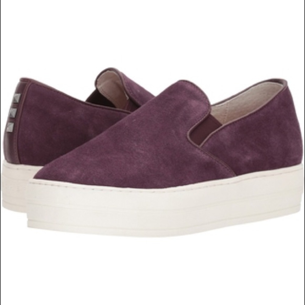 Skechers Wine Suede Slip-on Sneakers Sz 8.5